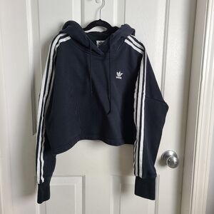 Adidas crop hoodie sweatshirt xxs 2xs
